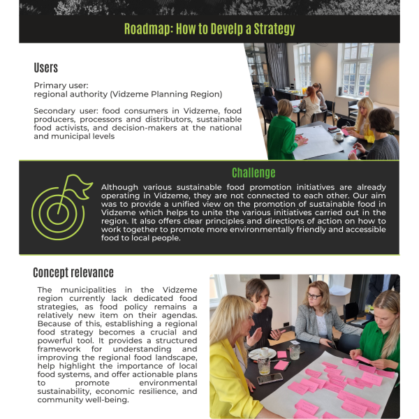 Roadmap: How to develop a food strategy (Vidzeme)
