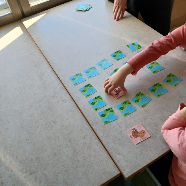 A memory game about the Products of the Season in the kindergarten