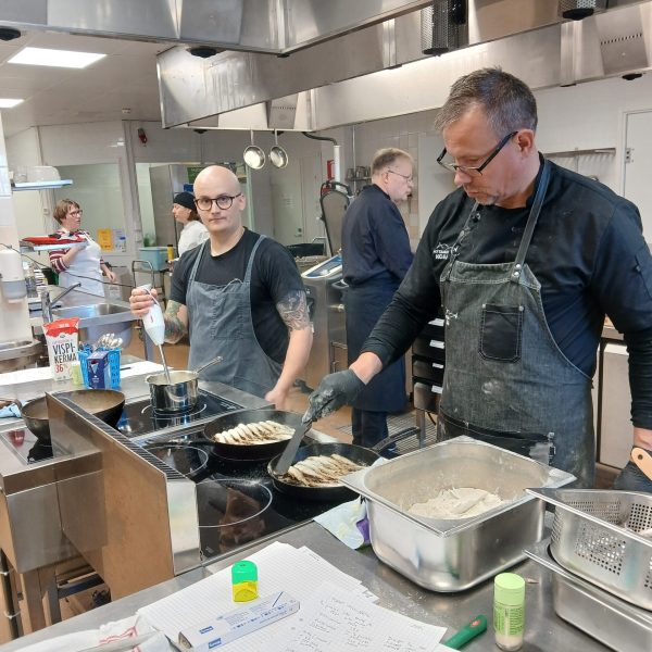 The chefs at the Lake Fish Workshop